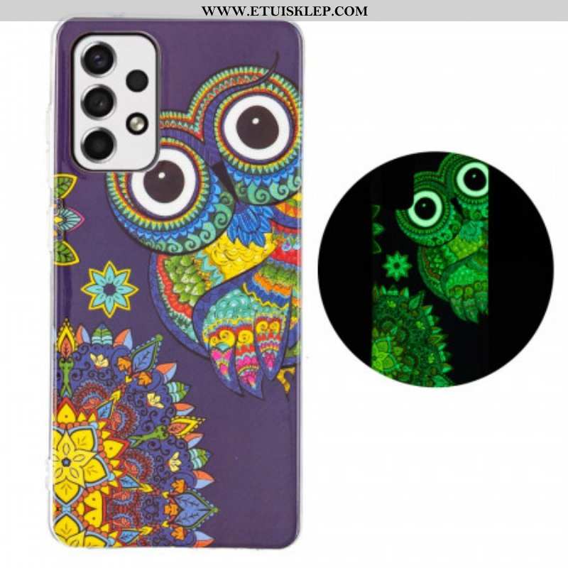 Etui do Samsung Galaxy A53 5G Fluorescencyjna Mandala Sowa